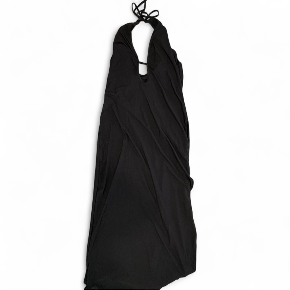 SHEIN(Bae) Black Halter Dress!